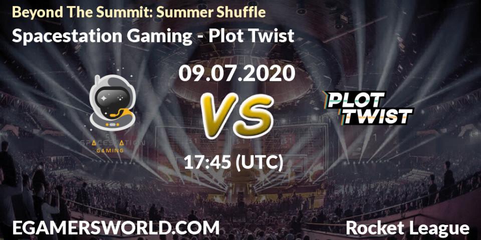 Prognose für das Spiel Spacestation Gaming VS Plot Twist. 09.07.2020 at 17:45. Rocket League - Beyond The Summit: Summer Shuffle