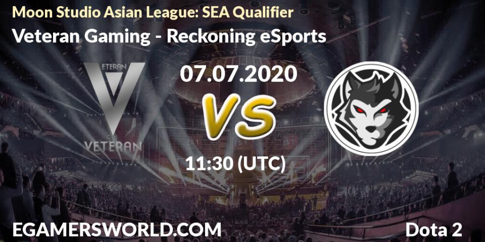 Prognose für das Spiel Veteran Gaming VS Reckoning eSports. 07.07.2020 at 13:10. Dota 2 - Moon Studio Asian League: SEA Qualifier