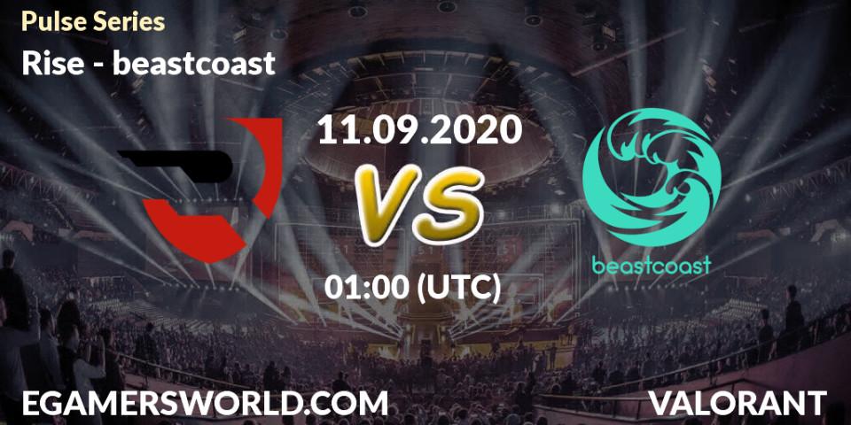 Prognose für das Spiel Rise VS beastcoast. 11.09.2020 at 01:00. VALORANT - Pulse Series