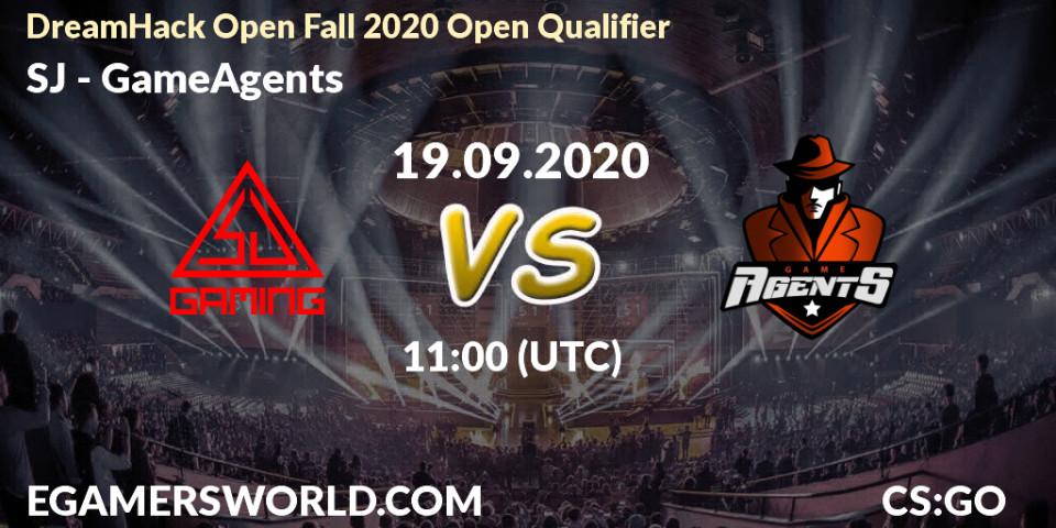 Prognose für das Spiel SJ VS GameAgents. 19.09.2020 at 11:05. Counter-Strike (CS2) - DreamHack Open Fall 2020 Open Qualifier