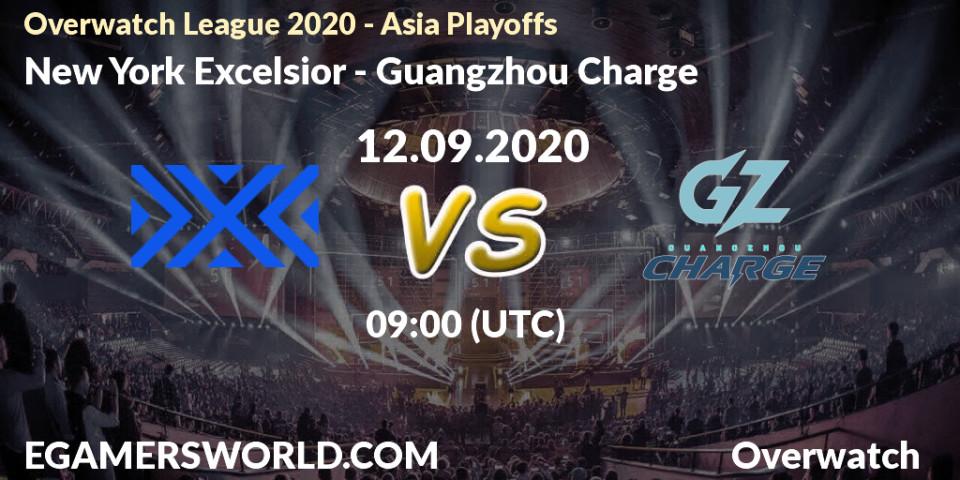 Prognose für das Spiel New York Excelsior VS Guangzhou Charge. 12.09.2020 at 09:05. Overwatch - Overwatch League 2020 - Asia Playoffs