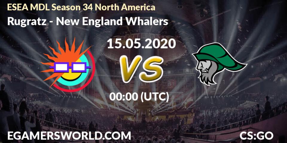 Prognose für das Spiel Rugratz VS New England Whalers. 05.06.2020 at 02:10. Counter-Strike (CS2) - ESEA MDL Season 34 North America