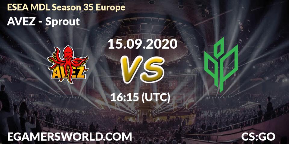 Prognose für das Spiel AVEZ VS Sprout. 15.09.2020 at 16:15. Counter-Strike (CS2) - ESEA MDL Season 35 Europe