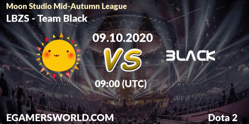 Prognose für das Spiel LBZS VS Team Black. 09.10.20. Dota 2 - Moon Studio Mid-Autumn League