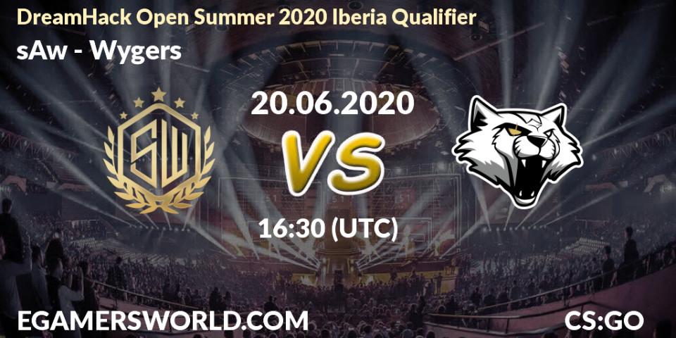 Prognose für das Spiel sAw VS Wygers. 20.06.2020 at 17:15. Counter-Strike (CS2) - DreamHack Open Summer 2020 Iberia Qualifier