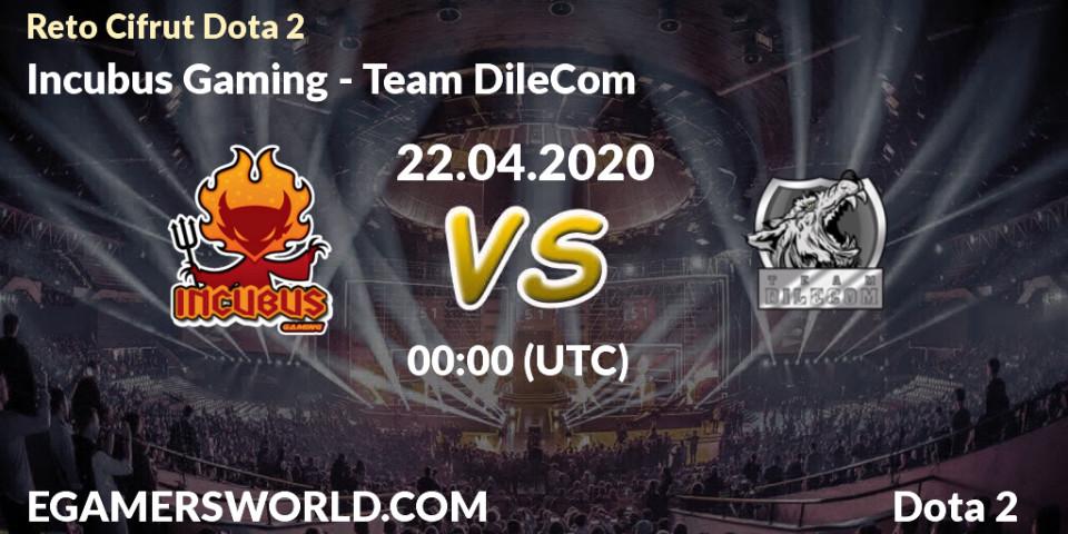 Prognose für das Spiel Incubus Gaming VS Team DileCom. 21.04.20. Dota 2 - Reto Cifrut Dota 2