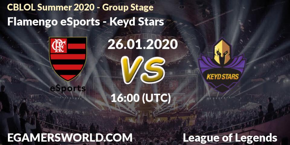 Prognose für das Spiel Flamengo eSports VS Keyd Stars. 26.01.20. LoL - CBLOL Summer 2020 - Group Stage