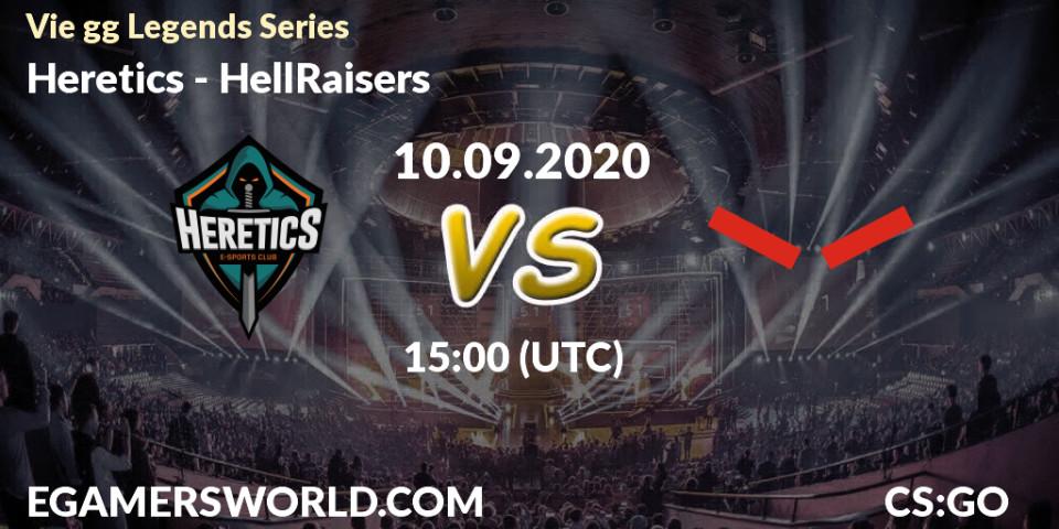 Prognose für das Spiel Heretics VS HellRaisers. 11.09.20. CS2 (CS:GO) - Vie gg Legends Series