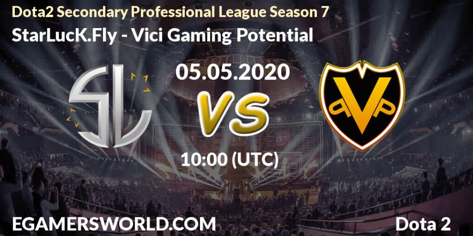 Prognose für das Spiel StarLucK.Fly VS Vici Gaming Potential. 05.05.20. Dota 2 - Dota2 Secondary Professional League 2020