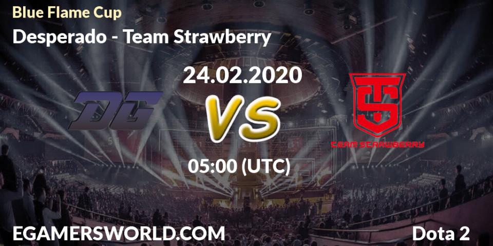 Prognose für das Spiel Desperado VS Team Strawberry. 24.02.20. Dota 2 - Blue Flame Cup