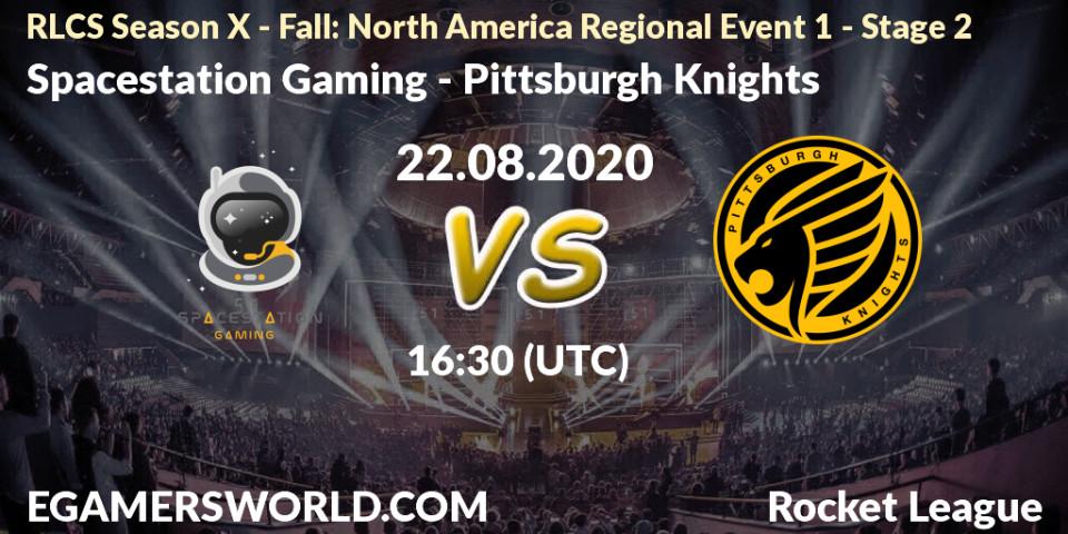 Prognose für das Spiel Spacestation Gaming VS Pittsburgh Knights. 22.08.2020 at 16:30. Rocket League - RLCS Season X - Fall: North America Regional Event 1 - Stage 2