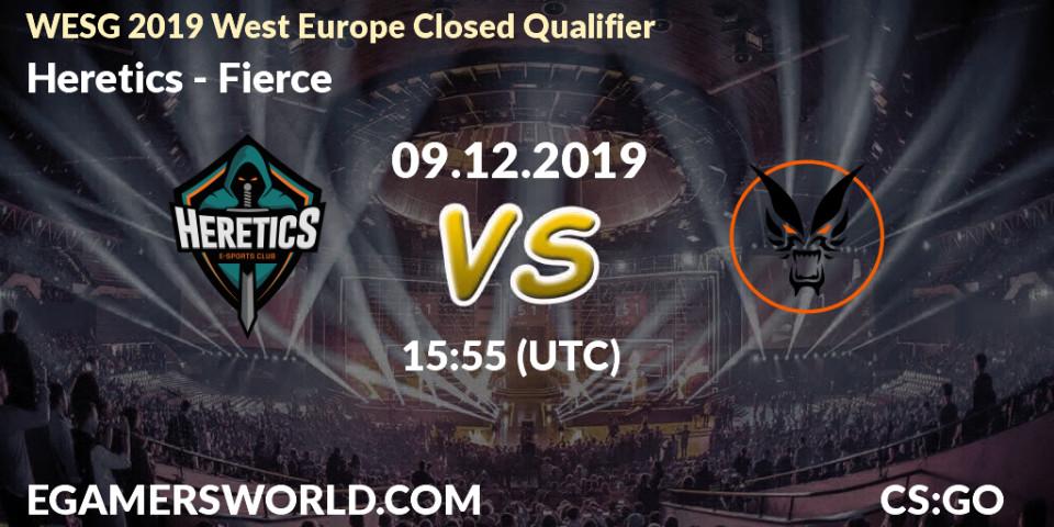 Prognose für das Spiel Heretics VS Fierce. 09.12.19. CS2 (CS:GO) - WESG 2019 West Europe Closed Qualifier