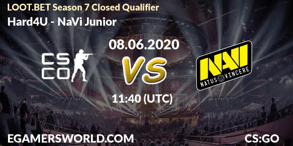 Prognose für das Spiel Hard4U VS NaVi Junior. 08.06.20. CS2 (CS:GO) - LOOT.BET Season 7 Closed Qualifier