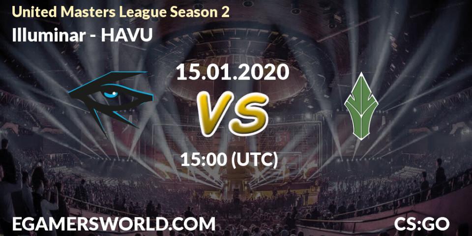 Prognose für das Spiel Illuminar VS HAVU. 15.01.2020 at 15:00. Counter-Strike (CS2) - United Masters League Season 2