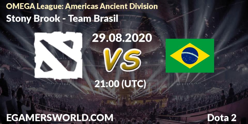 Prognose für das Spiel Stony Brook VS Team Brasil. 28.08.2020 at 21:06. Dota 2 - OMEGA League: Americas Ancient Division