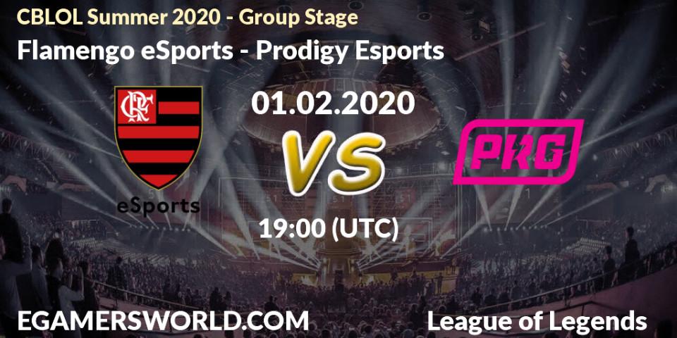 Prognose für das Spiel Flamengo eSports VS Prodigy Esports. 01.02.2020 at 19:00. LoL - CBLOL Summer 2020 - Group Stage