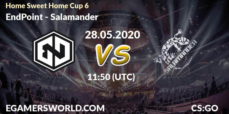 Prognose für das Spiel EndPoint VS Salamander. 28.05.20. CS2 (CS:GO) - #Home Sweet Home Cup 6