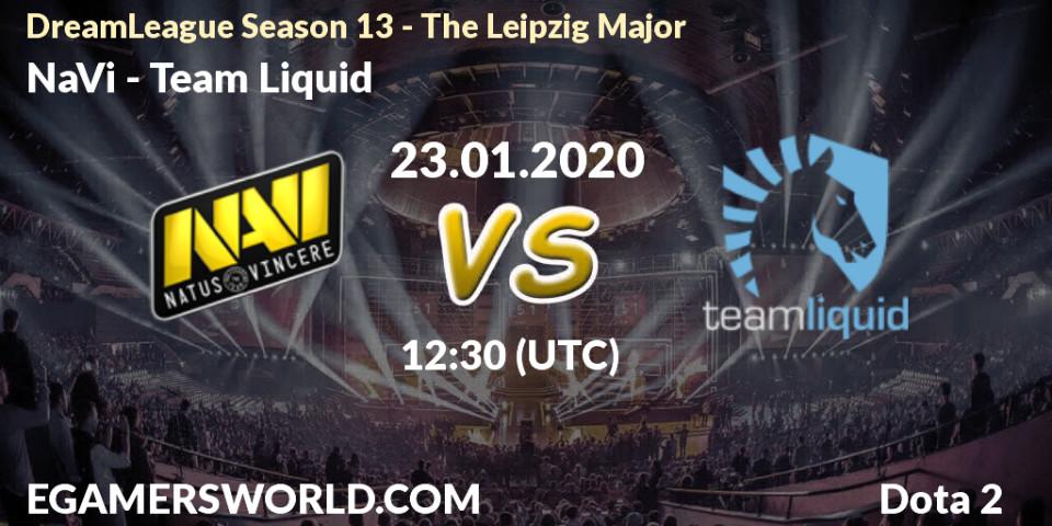 Prognose für das Spiel NaVi VS Team Liquid. 23.01.20. Dota 2 - DreamLeague Season 13 - The Leipzig Major
