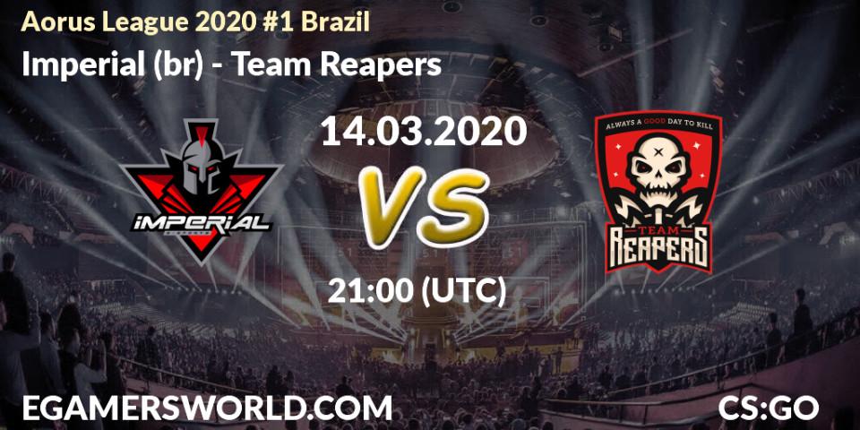 Prognose für das Spiel Imperial (br) VS Team Reapers. 14.03.20. CS2 (CS:GO) - Aorus League 2020 #1 Brazil