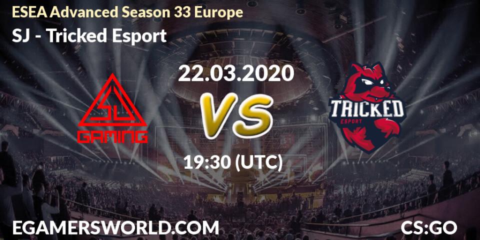 Prognose für das Spiel SJ VS Tricked Esport. 22.03.2020 at 17:00. Counter-Strike (CS2) - ESEA Advanced Season 33 Europe