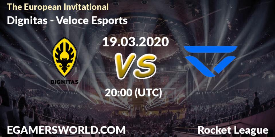 Prognose für das Spiel Dignitas VS Veloce Esports. 19.03.2020 at 20:00. Rocket League - The European Invitational