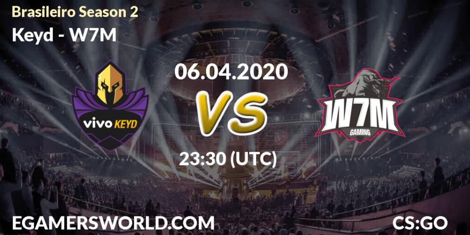 Prognose für das Spiel Keyd VS W7M. 04.05.20. CS2 (CS:GO) - Brasileirão Season 2