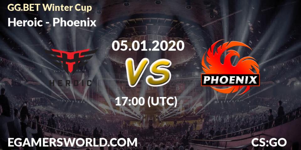 Prognose für das Spiel Heroic VS Phoenix. 05.01.20. CS2 (CS:GO) - GG.BET Winter Cup	