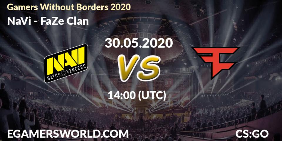 Prognose für das Spiel NaVi VS FaZe Clan. 30.05.2020 at 14:00. Counter-Strike (CS2) - Gamers Without Borders 2020
