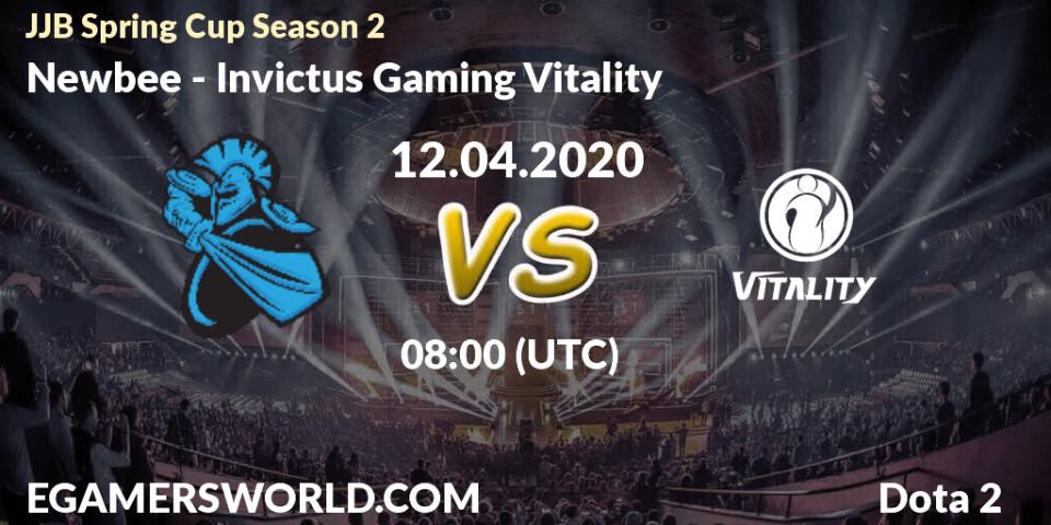 Prognose für das Spiel Newbee VS Invictus Gaming Vitality. 12.04.20. Dota 2 - JJB Spring Cup Season 2