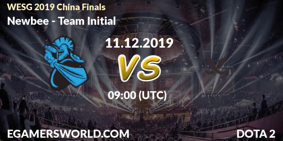 Prognose für das Spiel Newbee VS Team Initial. 11.12.19. Dota 2 - WESG 2019 China Finals