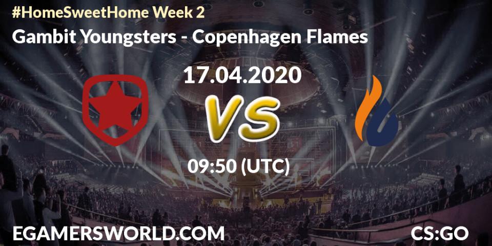 Prognose für das Spiel Gambit Youngsters VS Copenhagen Flames. 17.04.20. CS2 (CS:GO) - #Home Sweet Home Week 2