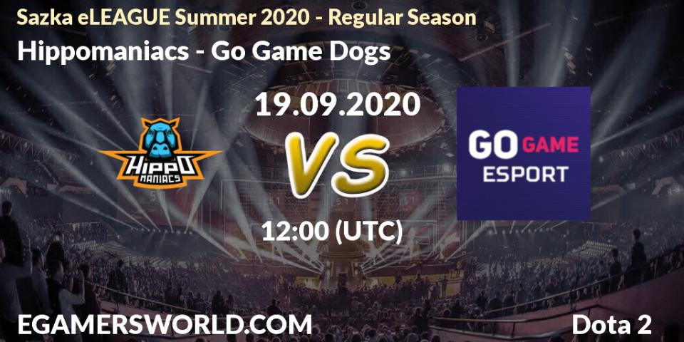 Prognose für das Spiel Hippomaniacs VS Go Game Dogs. 19.09.20. Dota 2 - Sazka eLEAGUE Summer 2020 - Regular Season