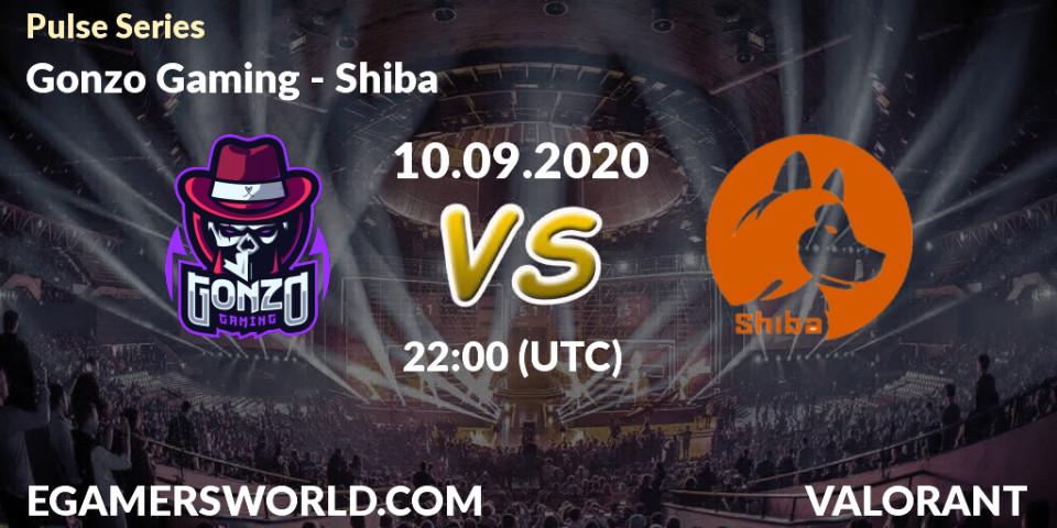 Prognose für das Spiel Gonzo Gaming VS Shiba. 10.09.2020 at 22:00. VALORANT - Pulse Series