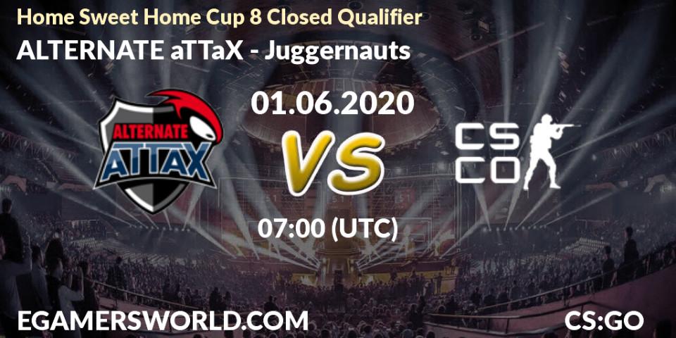 Prognose für das Spiel ALTERNATE aTTaX VS Juggernauts. 01.06.2020 at 07:00. Counter-Strike (CS2) - Home Sweet Home Cup 8 Closed Qualifier
