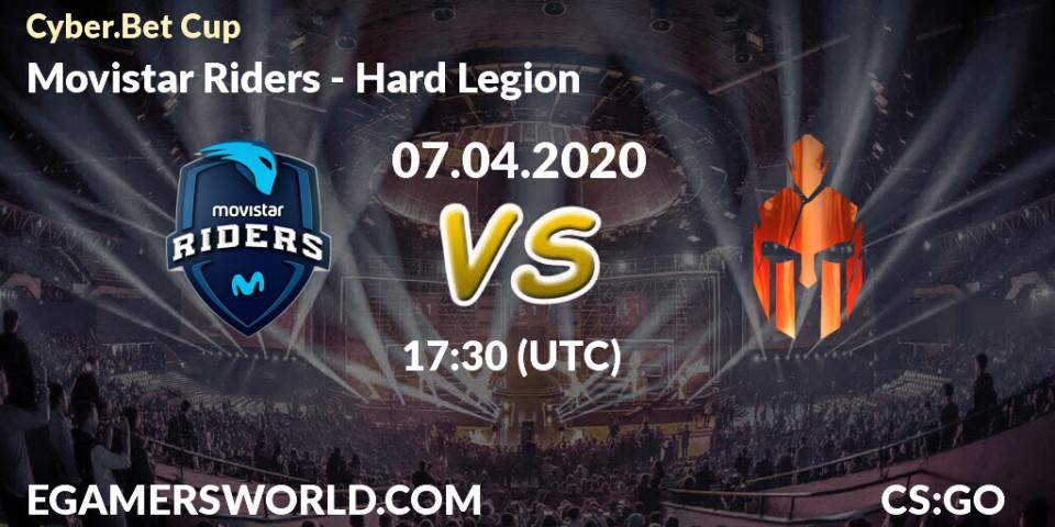 Prognose für das Spiel Movistar Riders VS Hard Legion. 07.04.20. CS2 (CS:GO) - Cyber.Bet Cup