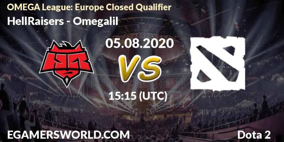 Prognose für das Spiel HellRaisers VS Omegalil. 05.08.2020 at 15:10. Dota 2 - OMEGA League: Europe Closed Qualifier