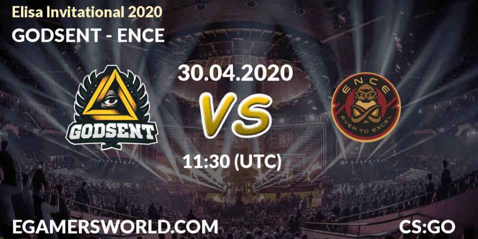 Prognose für das Spiel GODSENT VS ENCE. 30.04.2020 at 11:30. Counter-Strike (CS2) - Elisa Invitational: Spring 2020