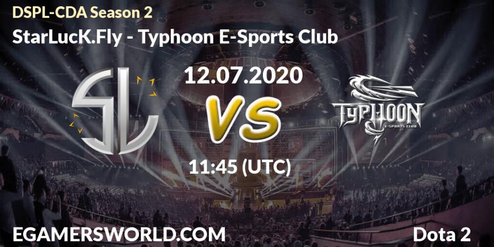Prognose für das Spiel StarLucK.Fly VS Typhoon E-Sports Club. 12.07.20. Dota 2 - Dota2 Secondary Professional League 2020 Season 2