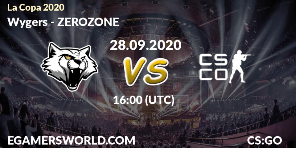 Prognose für das Spiel Wygers VS ZEROZONE. 28.09.20. CS2 (CS:GO) - La Copa 2020