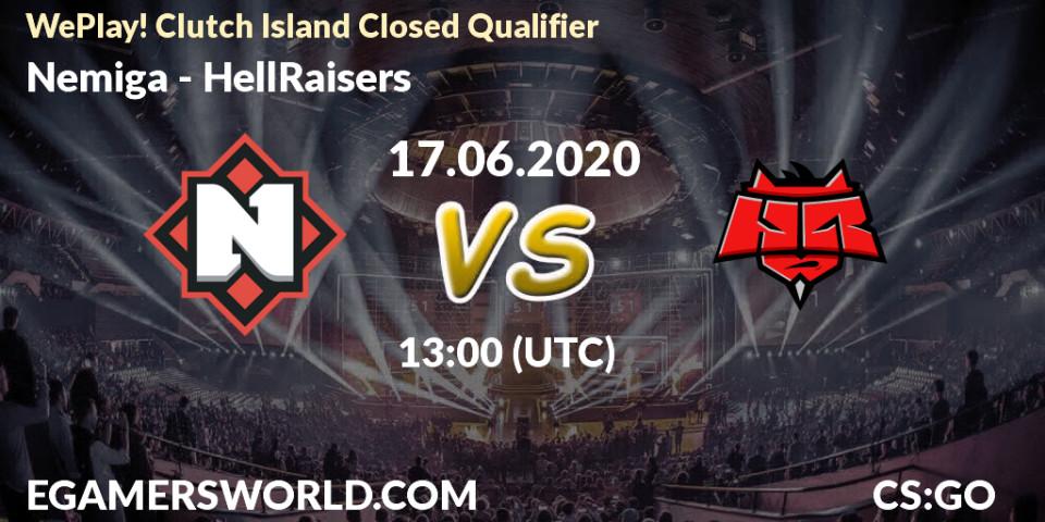 Prognose für das Spiel Nemiga VS HellRaisers. 17.06.2020 at 13:00. Counter-Strike (CS2) - WePlay! Clutch Island Closed Qualifier