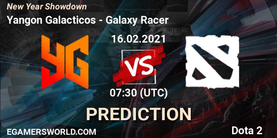 Prognose für das Spiel Yangon Galacticos VS Galaxy Racer. 16.02.2021 at 07:30. Dota 2 - New Year Showdown