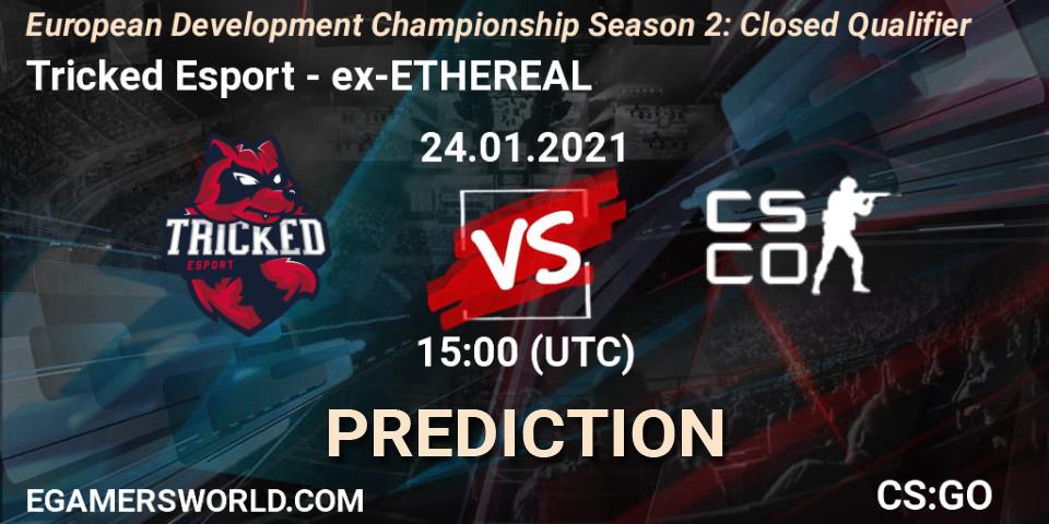 Prognose für das Spiel Tricked Esport VS ex-ETHEREAL. 24.01.21. CS2 (CS:GO) - European Development Championship Season 2: Closed Qualifier