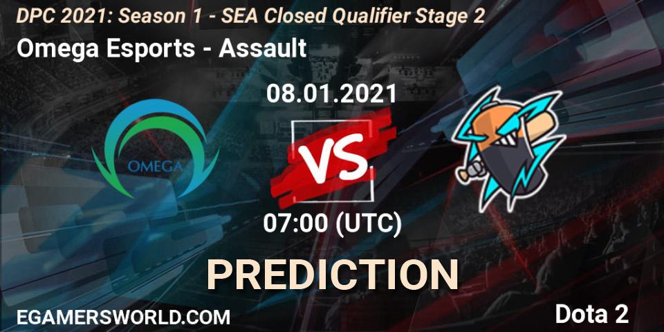 Prognose für das Spiel Omega Esports VS Assault. 08.01.21. Dota 2 - DPC 2021: Season 1 - SEA Closed Qualifier Stage 2