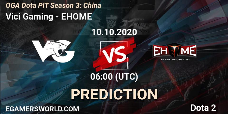 Prognose für das Spiel Vici Gaming VS EHOME. 10.10.20. Dota 2 - OGA Dota PIT Season 3: China