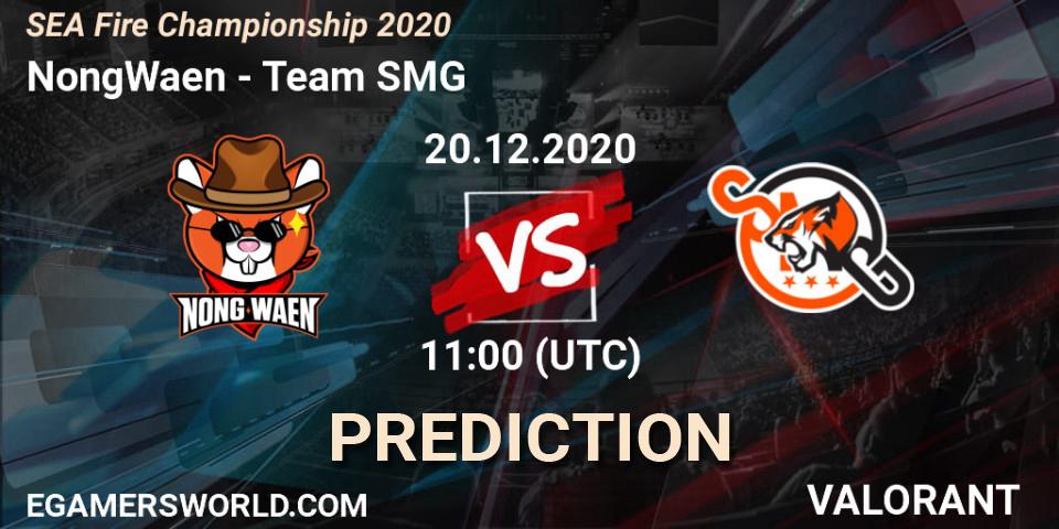 Prognose für das Spiel NongWaen VS Team SMG. 20.12.2020 at 11:00. VALORANT - SEA Fire Championship 2020