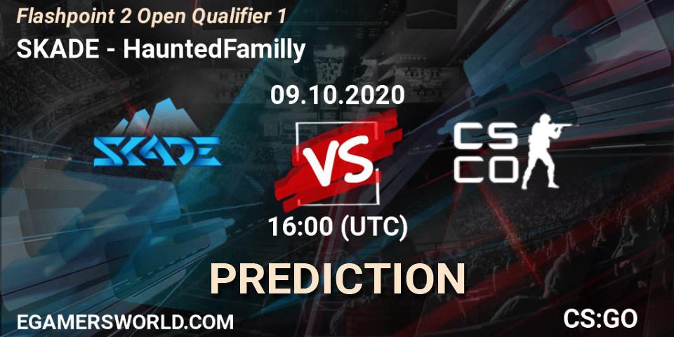 Prognose für das Spiel SKADE VS HauntedFamilly. 09.10.2020 at 16:10. Counter-Strike (CS2) - Flashpoint 2 Open Qualifier 1