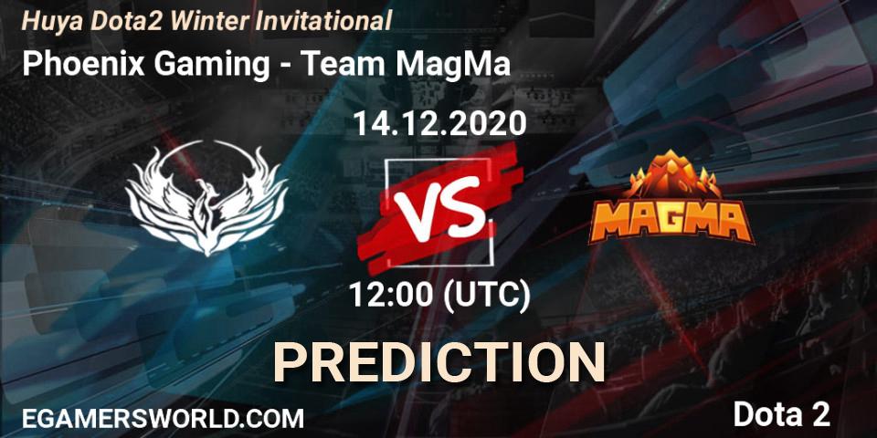 Prognose für das Spiel Phoenix Gaming VS Team MagMa. 14.12.2020 at 11:54. Dota 2 - Huya Dota2 Winter Invitational