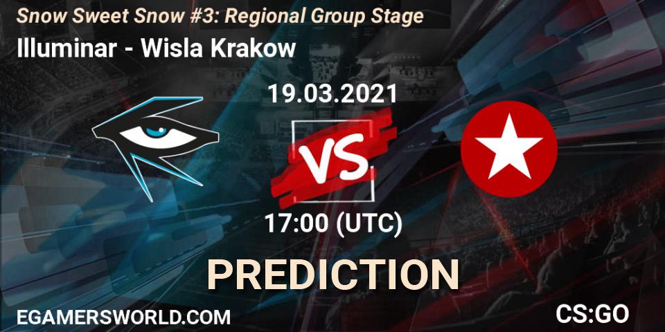 Prognose für das Spiel Illuminar VS Wisla Krakow. 19.03.2021 at 11:05. Counter-Strike (CS2) - Snow Sweet Snow #3: Regional Group Stage