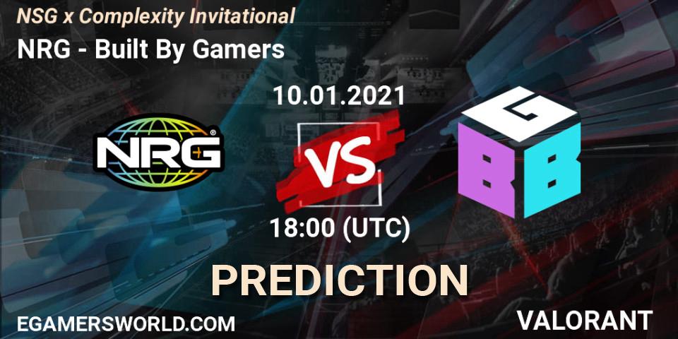 Prognose für das Spiel NRG VS Built By Gamers. 10.01.2021 at 18:00. VALORANT - NSG x Complexity Invitational