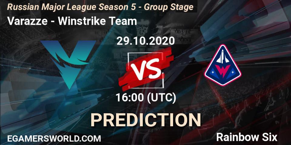 Prognose für das Spiel Varazze VS Winstrike Team. 29.10.2020 at 16:00. Rainbow Six - Russian Major League Season 5 - Group Stage